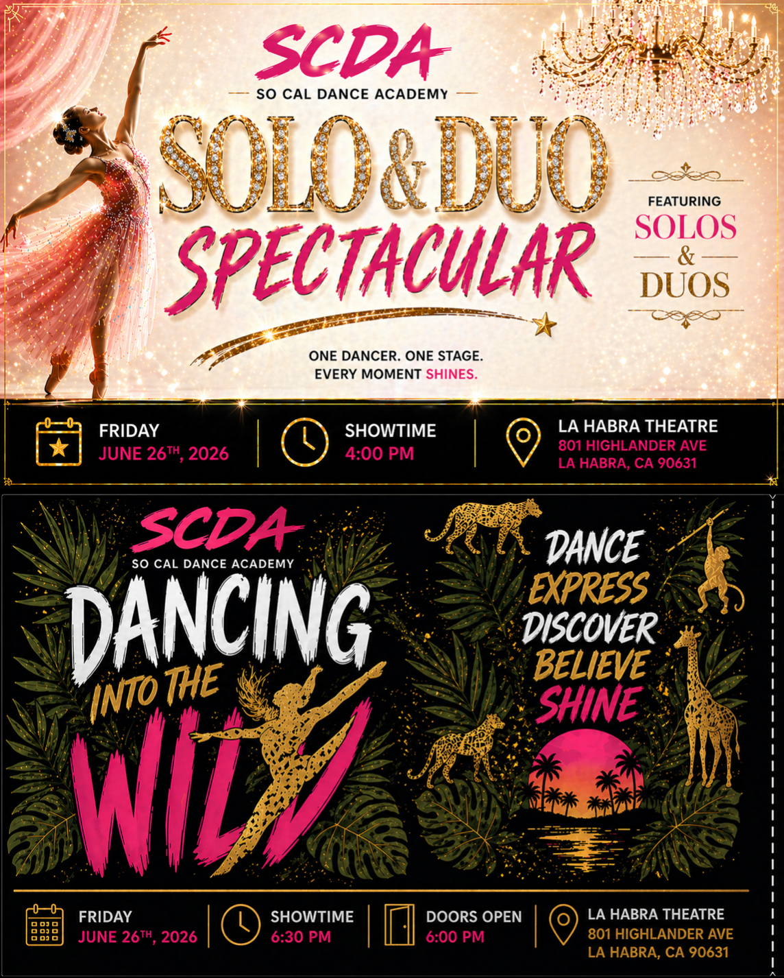 SCDA Bundle- Recital and Solo/Duo Spectacular